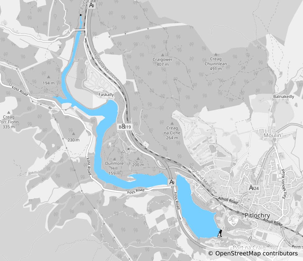 Loch Faskally Map