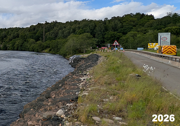 9 Pitlochry slip-road deterioration after two winters